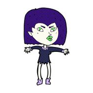 comic cartoon vampire girl N13