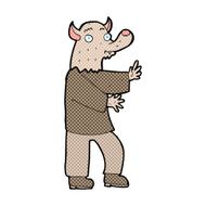 comic cartoon werewolf N4