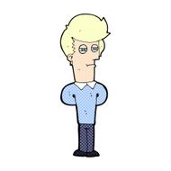 comic cartoon jaded man N2