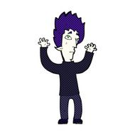 comic cartoon vampire giving up