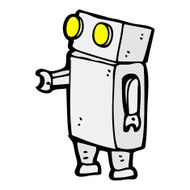comic cartoon robot N9