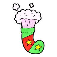 comic cartoon magic christmas stocking