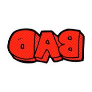 comic cartoon bad sign
