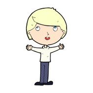 comic cartoon happy boy N6