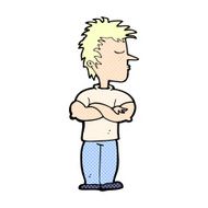 comic cartoon man refusing to listen