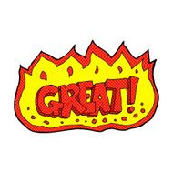 comic cartoon great symbol