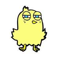 funny comic cartoon bird N9