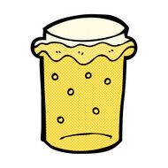 comic cartoon glass of beer N3