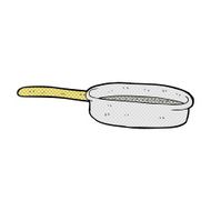 comic cartoon frying pan