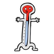 comic cartoon thermometer N2