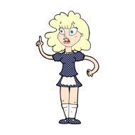 comic cartoon worried maid