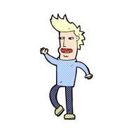 comic cartoon loudmouth man