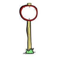 comic cartoon road sign N3