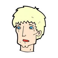 comic cartoon worried man N7