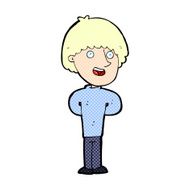 comic cartoon happy man N25