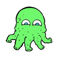 comic cartoon alien squid face N2