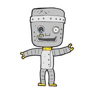 comic cartoon funny old robot