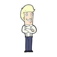 comic cartoon proud man N2