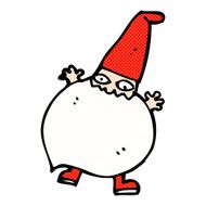 comic cartoon tiny santa N2