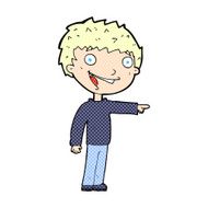 comic cartoon happy boy laughing