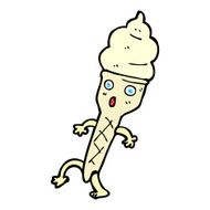 comic cartoon ice cream