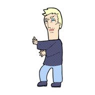 comic cartoon angry man N6