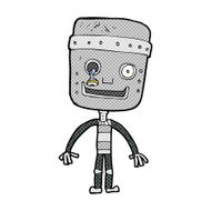 comic cartoon funny robot N4