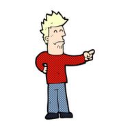 comic cartoon man pointing N12