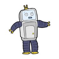 comic cartoon funny robot N5