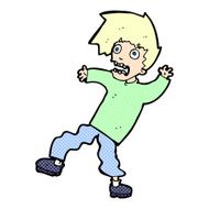 comic cartoon terrified man N15