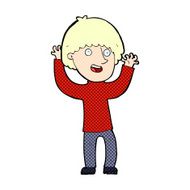 comic cartoon happy boy laughing N3