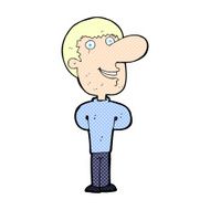 comic cartoon happy man N27