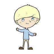 comic cartoon happy boy N9
