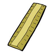 comic cartoon wooden ruler N2