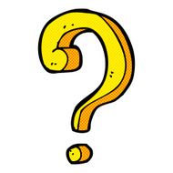 comic cartoon question mark