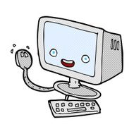comic cartoon computer