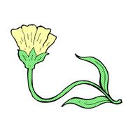 comic cartoon flower N23