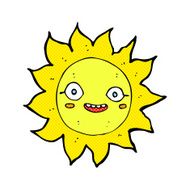 comic cartoon happy sun N2