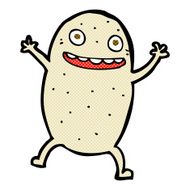 comic cartoon happy potato