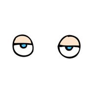 comic cartoon eyes N6