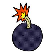 comic cartoon burning bomb N2
