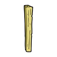 comic cartoon wooden post