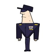 comic cartoon guard