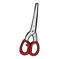 comic cartoon scissors N4