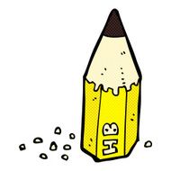 comic cartoon pencil stub