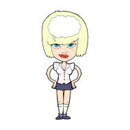comic cartoon woman thinking N3
