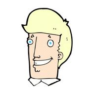 comic cartoon happy man N28
