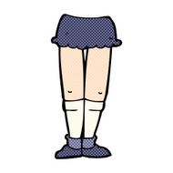 comic cartoon female legs