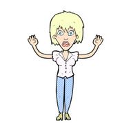 comic cartoon woman stressing out N2