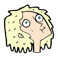 comic cartoon staring woman N2
